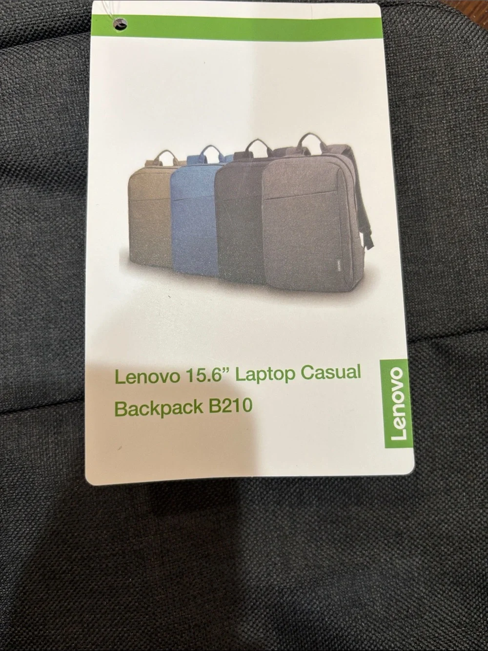 Lenovo Gray Laptop Backpack - Minimalist Everyday Pack B210